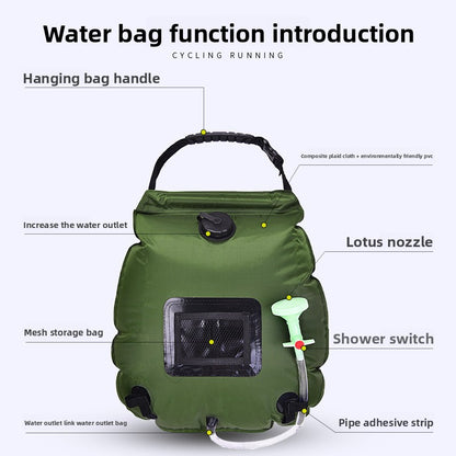 New outdoor 20L solar shower bag