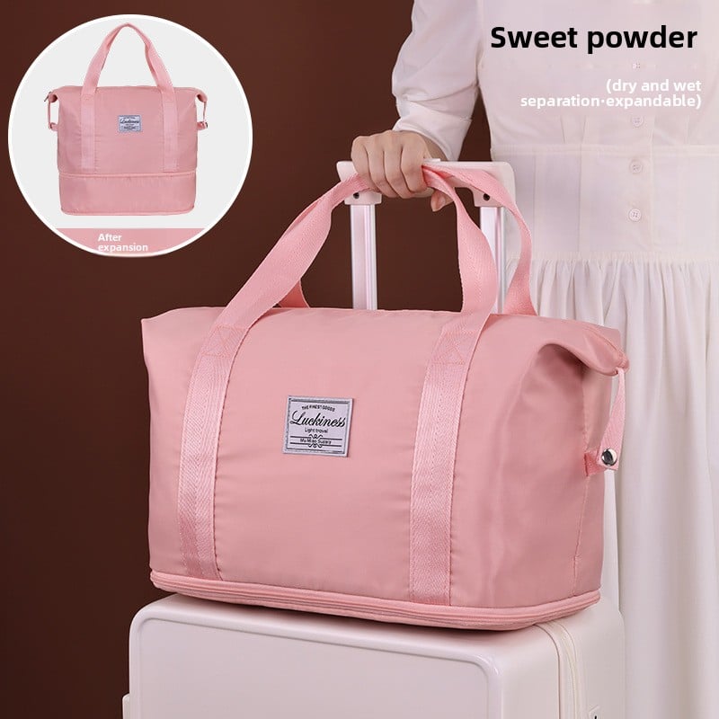 Foldable Lightweight Travel Bag with Dry-Wet Separation