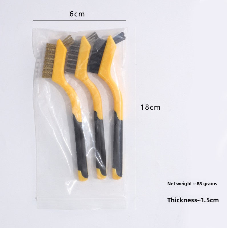 Nine-horse 3pc Double-head set of wire brushes