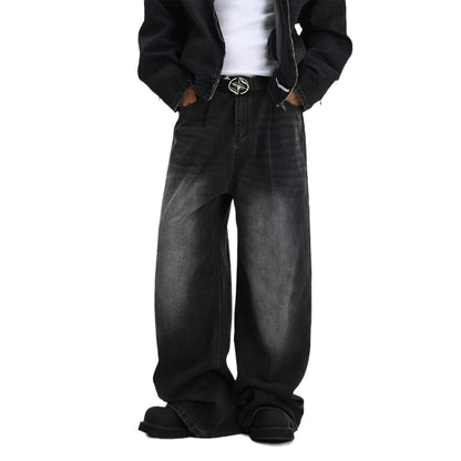 Vintage Washed Blue Denim Jeans
