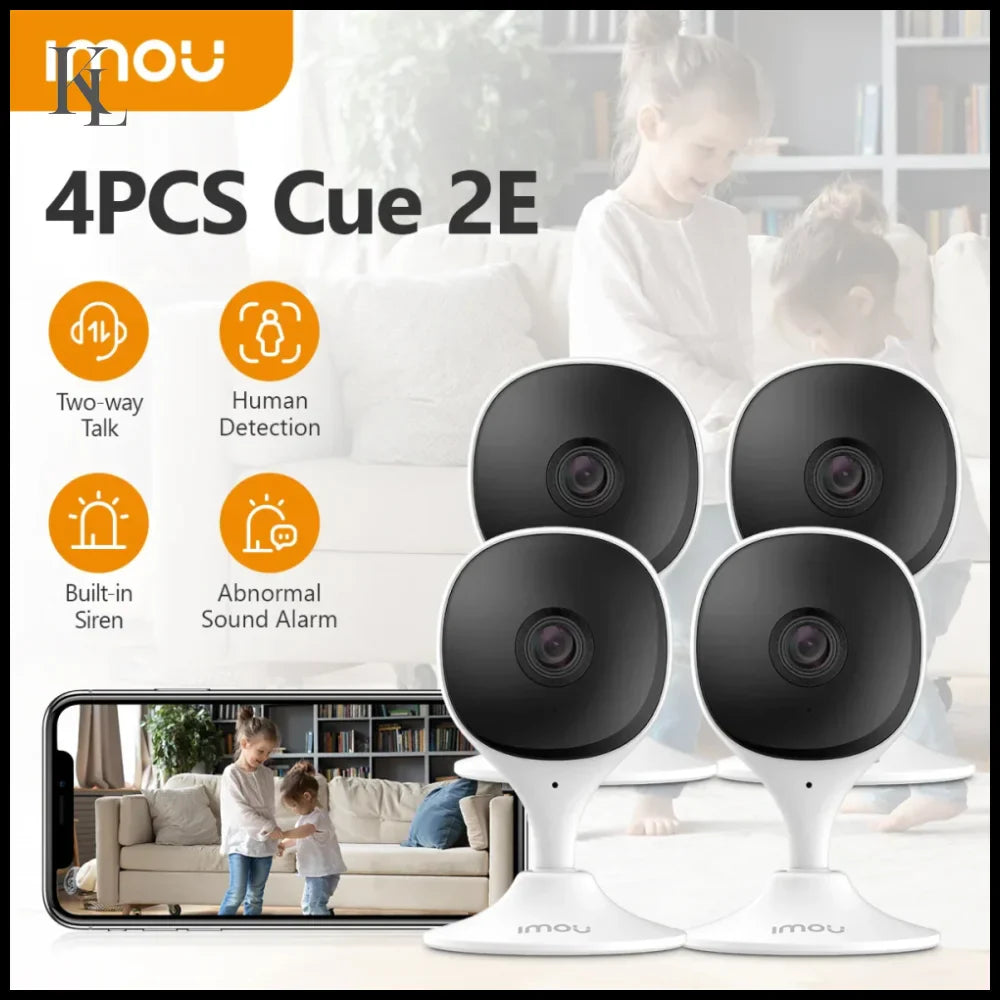 4PCS IMOU Indoor Security Camera Baby Monitor Wi-Fi IP