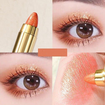 High-gloss double-headed pearlescent fine flash contour and brightening eyeshadow stick