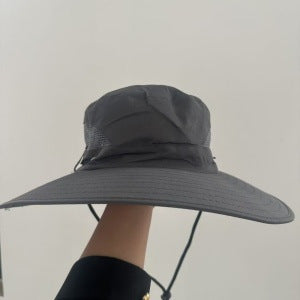 A 15CM wide-brim hat for men's outdoor use