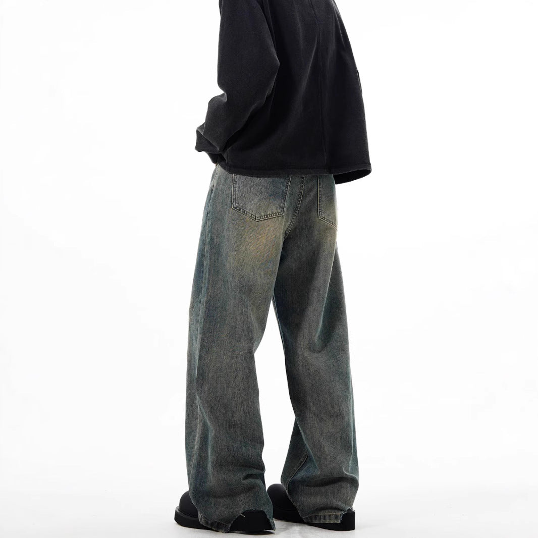 The versatile jeans are loose