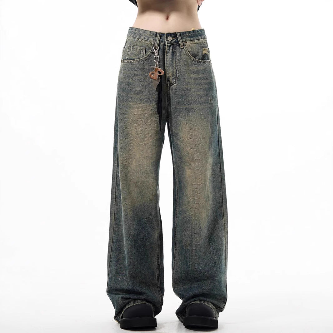 The versatile jeans are loose
