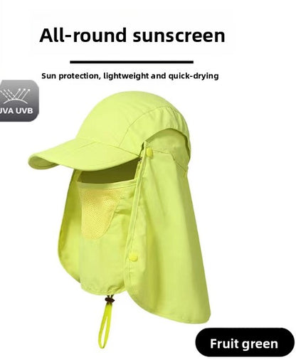 Outdoor sunshade baseball cap