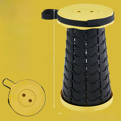 Portable telescopic folding stool