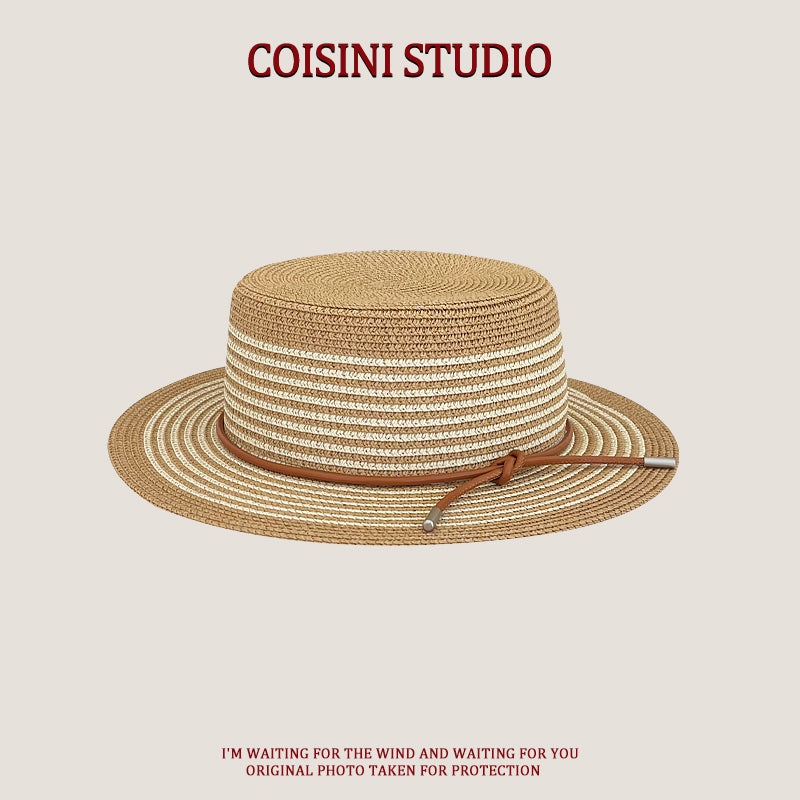 Handwoven Bag Large Capacity Straw Handbag Women's Sun Shade Straw Hat Casual Fashion Easiest for match Shoulder Bag