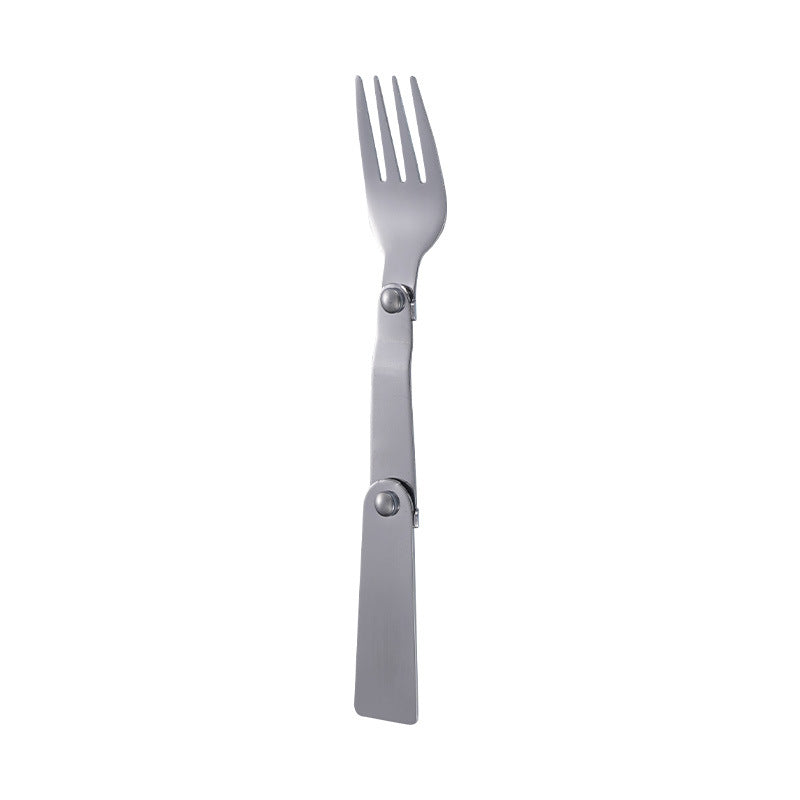 Stainless steel folding spoon outdoor picnic spoon