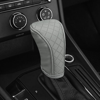 Car Perforated Breathable Cowhide Gear Sleeve