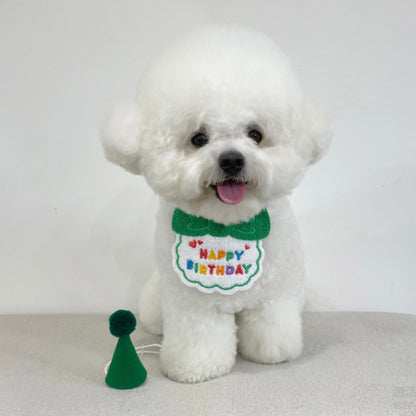 Pet Party Bib – Cute &amp; Colorful Dog/Cat Birthday Accessory