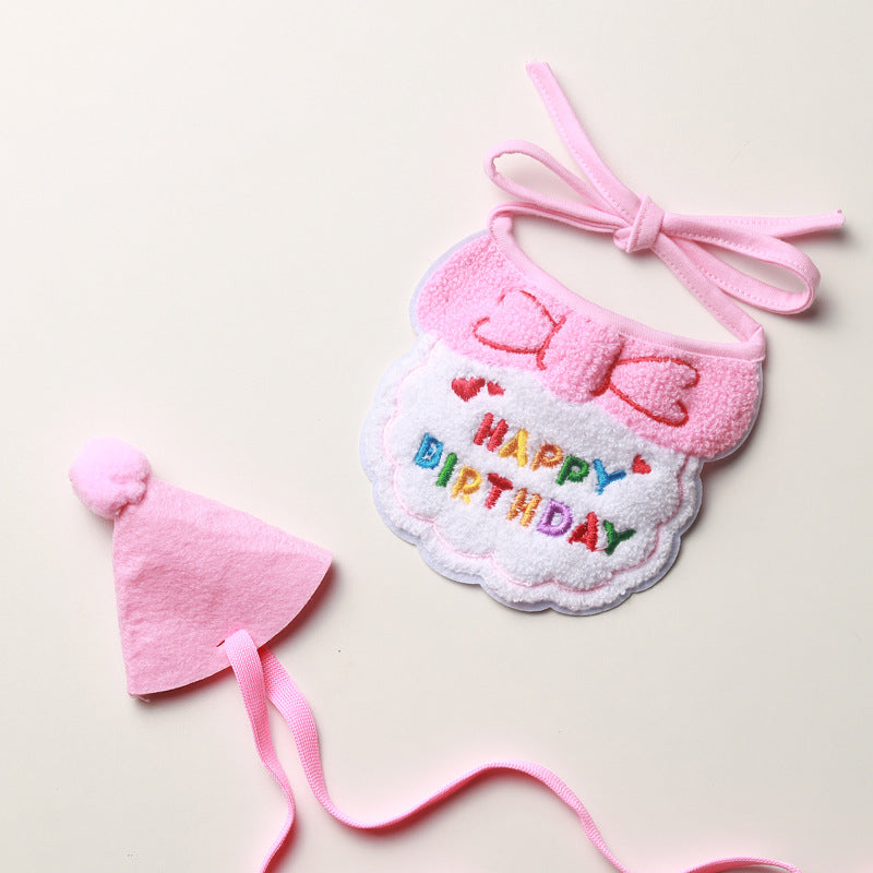 Pet Party Bib – Cute &amp; Colorful Dog/Cat Birthday Accessory