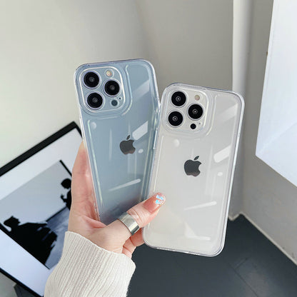 Transparent protective soft case for mobile phone