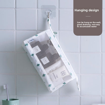 Waterproof large-capacity dry-wet separation cosmetic storage bag