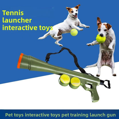 Pet Dog Tennis Launcher – Fun, Training, and Exercise in One!