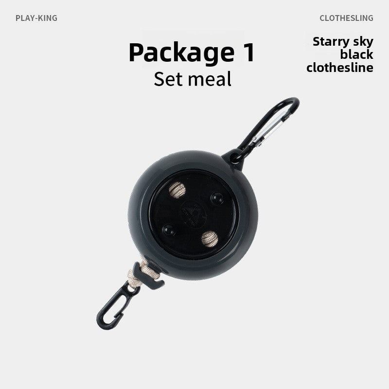 Non-drilled invisible clothes drying line