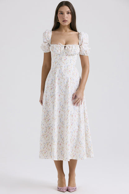 2024 Fairy Elegant Fashion High-end Sense French Sling Gentle Style Dress Slimming Floral Sling Dress