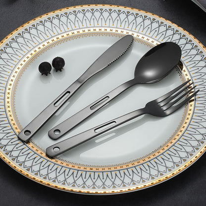 Outdoor knife, fork and spoon Western tableware set