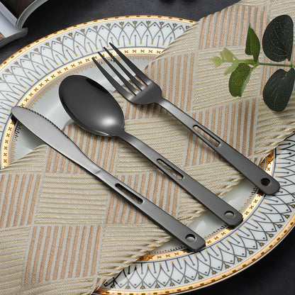 Outdoor knife, fork and spoon Western tableware set