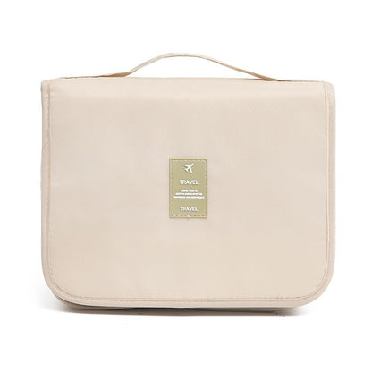 Waterproof large-capacity dry-wet separation cosmetic storage bag