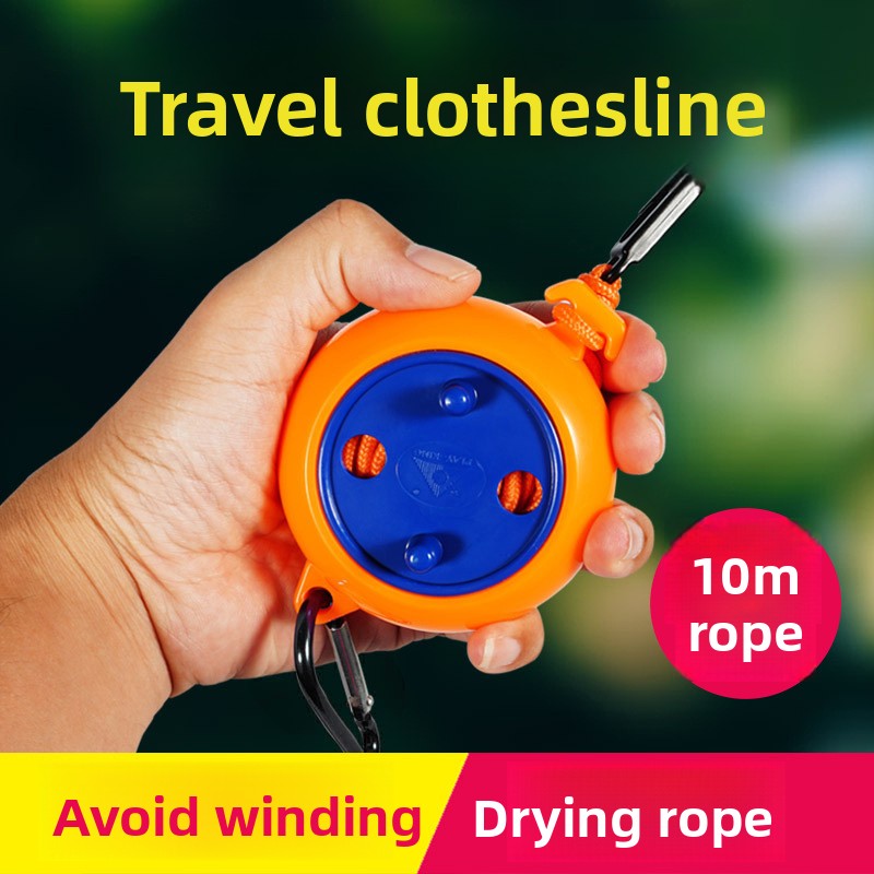 Non-drilled invisible clothes drying line