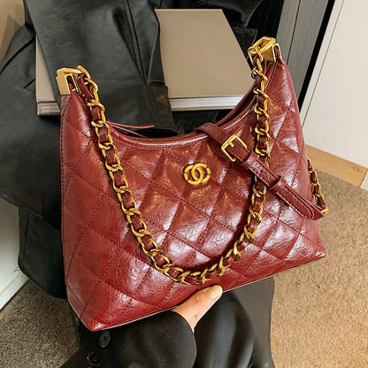 High-end sophisticated single shoulder crossbody bag
