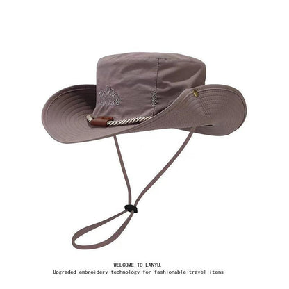 A 15CM wide-brim hat for men's outdoor use