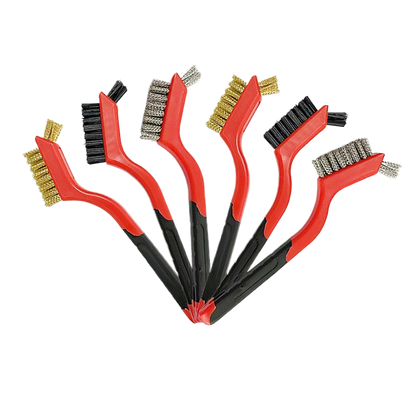 Nine-horse 3pc Double-head set of wire brushes