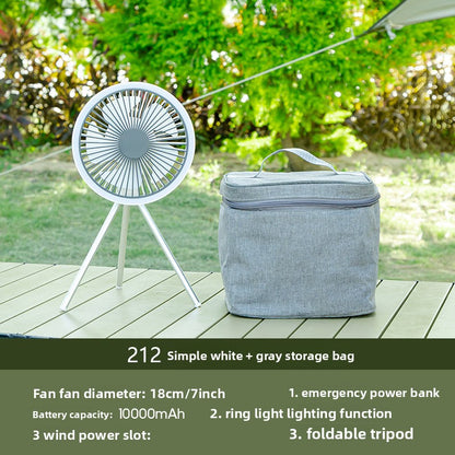 Multi-functional outdoor camping fan