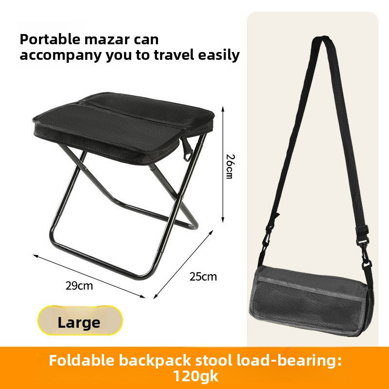 Portable handbag for outdoor folding stools