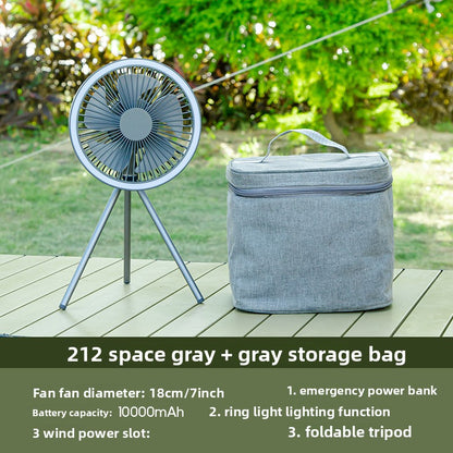 Multi-functional outdoor camping fan