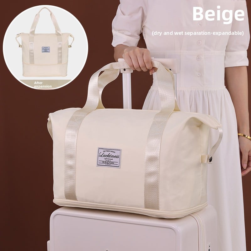 Foldable Lightweight Travel Bag with Dry-Wet Separation