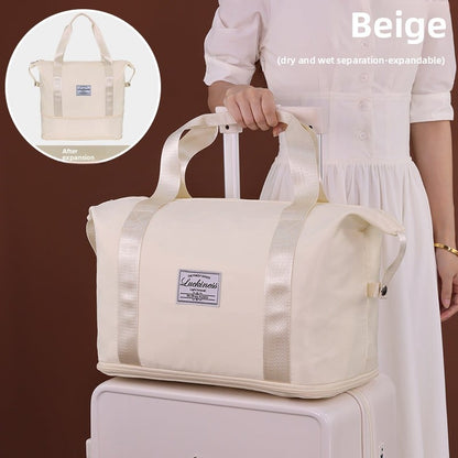 Foldable Lightweight Travel Bag with Dry-Wet Separation