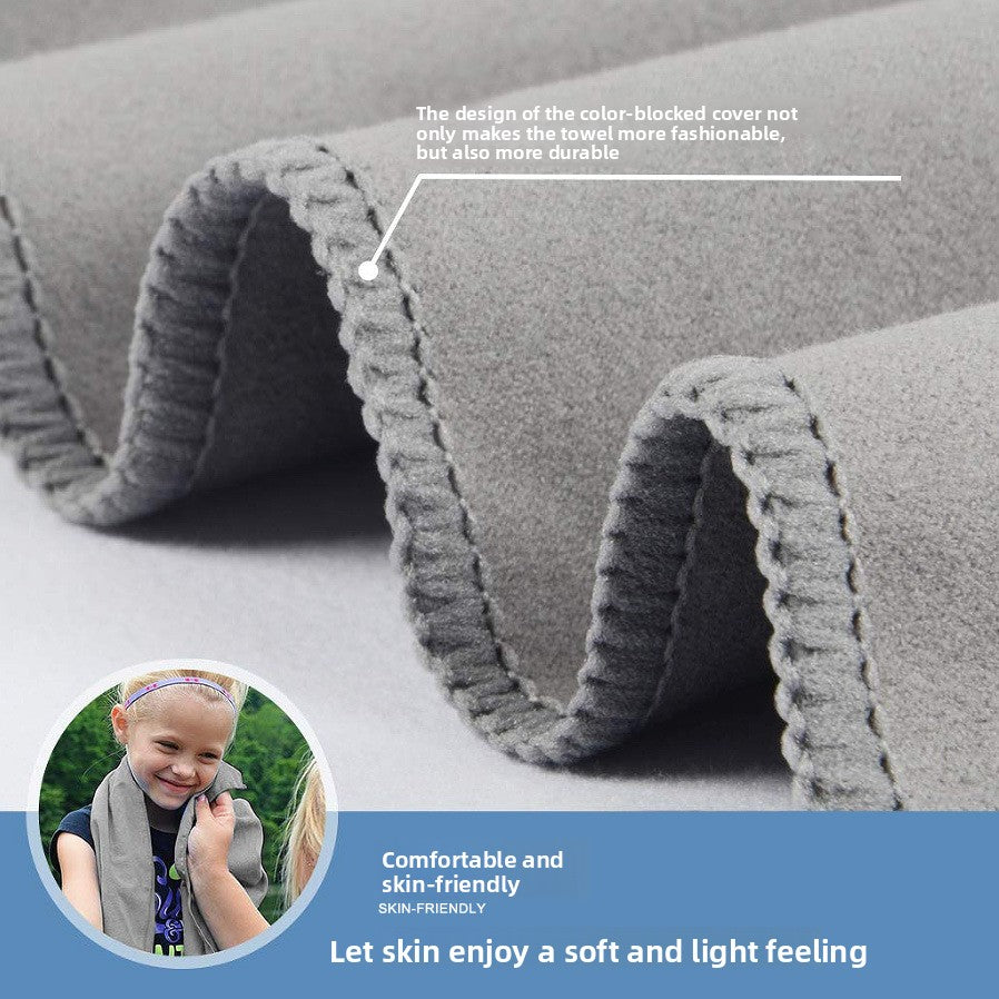 Double-sided fleece beach towel for sports