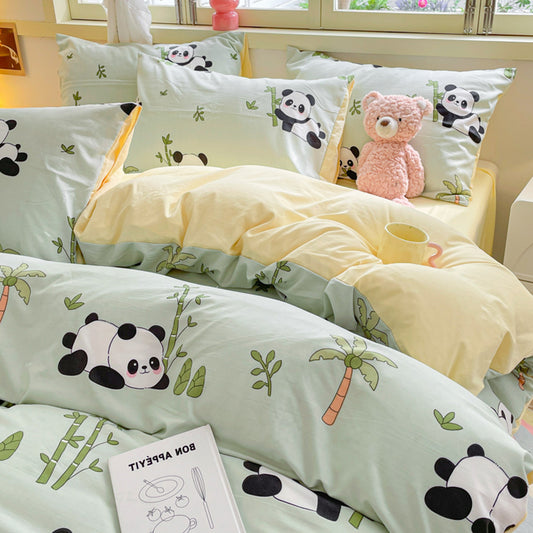 Washed cloud cotton quilt cover, not all-cotton pure cotton sheet
