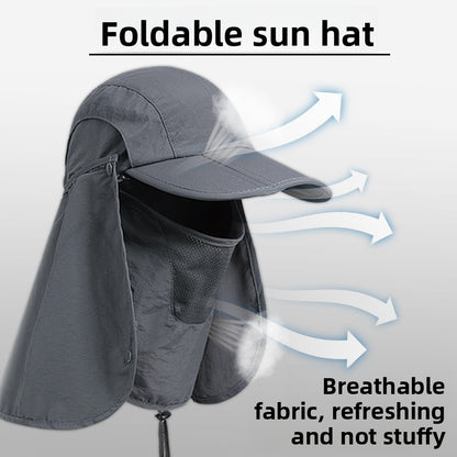 Outdoor sunshade baseball cap