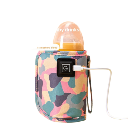Baby Bottle Thermos Set Children's Universal Outdoor Portable Warm Milk Set Car Constant Temperature Heating Warm Artifact Home Cross-border