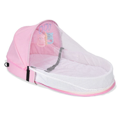 Portable folding crib