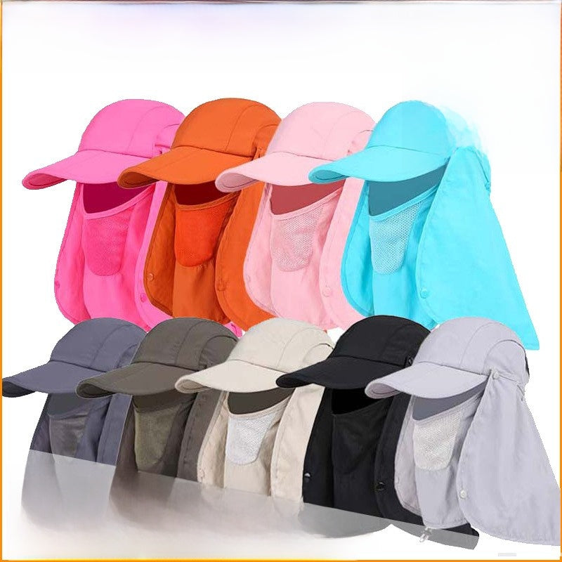 Outdoor sunshade baseball cap
