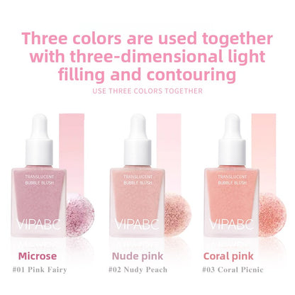 Natural long-lasting hydrating liquid blush
