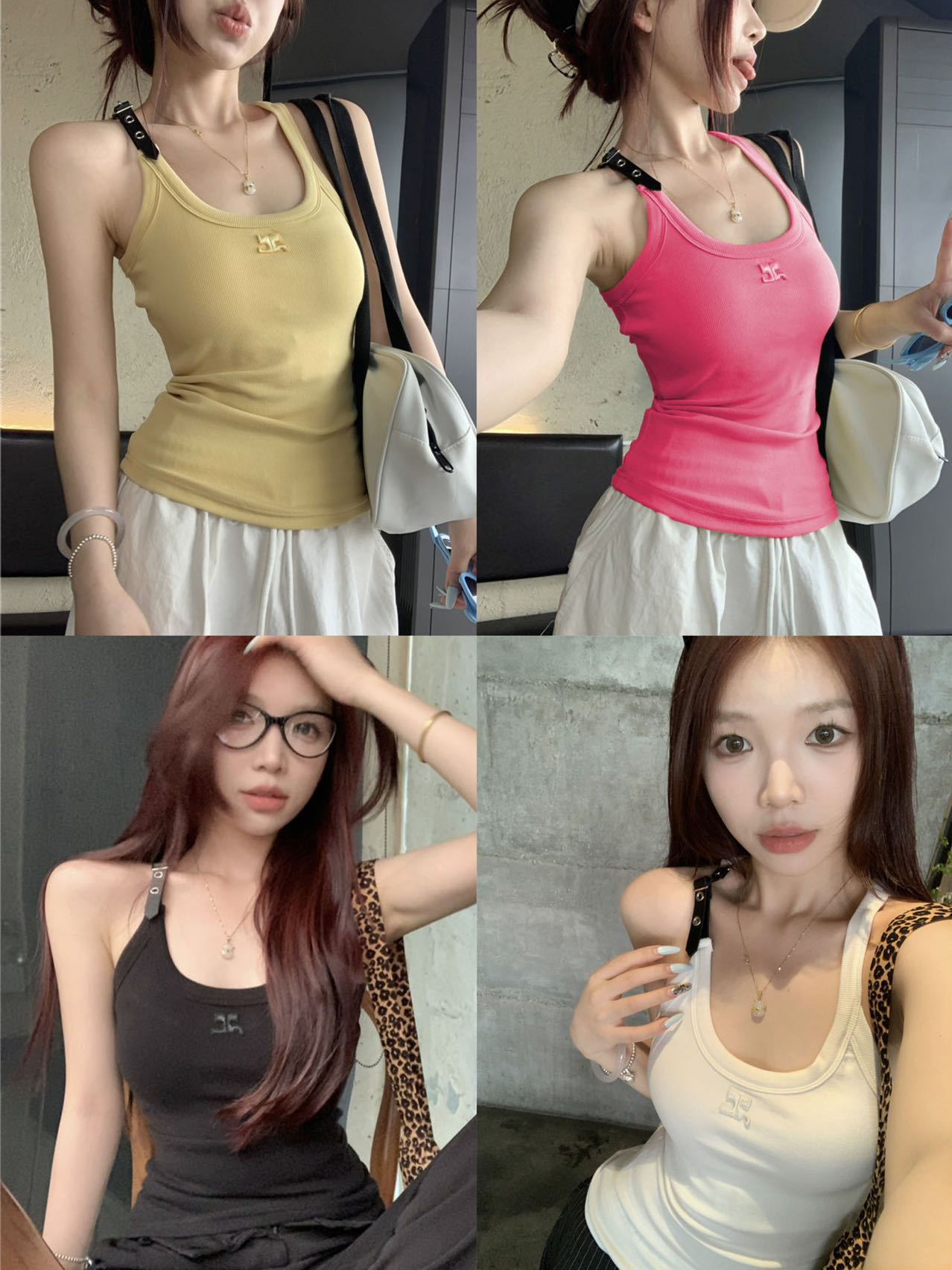 Fashion Women's Neck Vest with Built-in Chest Pad