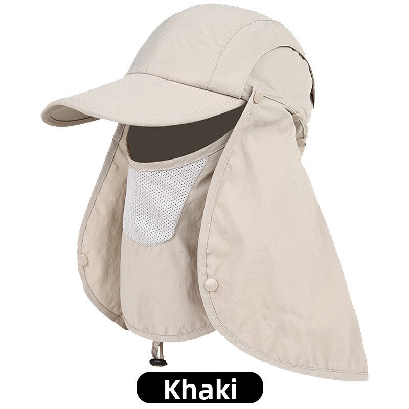 Outdoor sunshade baseball cap