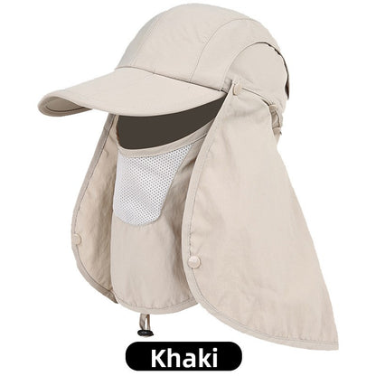 Outdoor sunshade baseball cap
