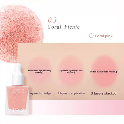 Natural long-lasting hydrating liquid blush