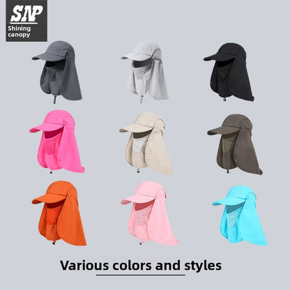 Outdoor sunshade baseball cap
