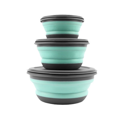 Folding bowl portable tableware for outdoor use