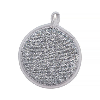 Double-sided silver wire dishwashing sponge