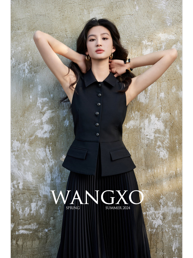 Short-sleeved lapel jacket