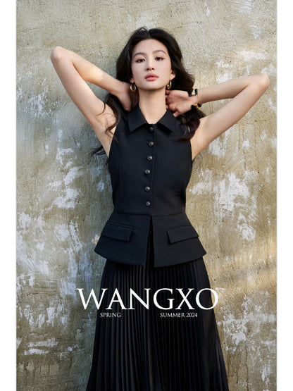 Short-sleeved lapel jacket