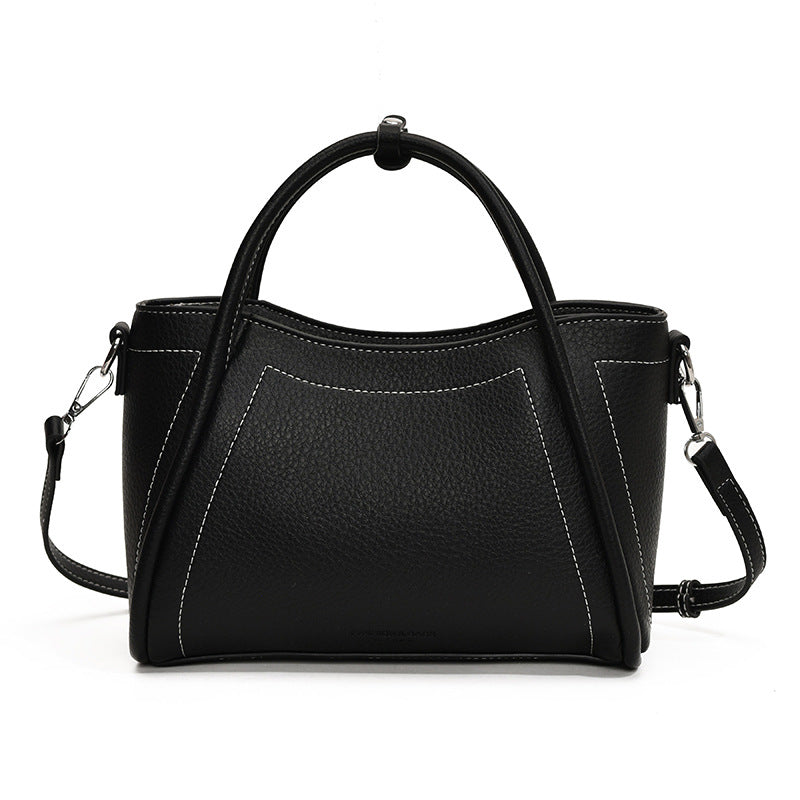 Large Capacity Superior Commuting PU Single Shoulder Handbag for Niche Daily Commuter Soft Leather Wings Bag for Women